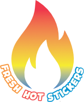 Fresh hot stickers logo